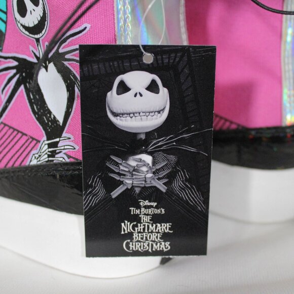 NWT Nightmare Before Christmas High Top Sneakers Pastel Goth Size 8 - Picture 10 of 10